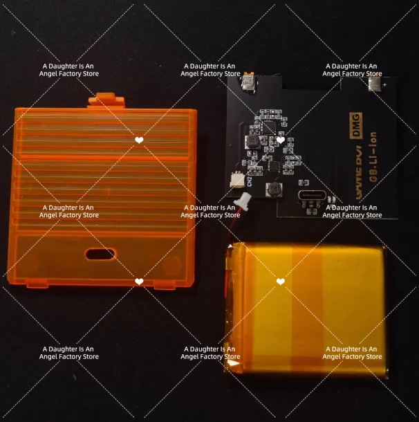 For GameBoy DMG GB Charging Module Support High Brightness，2500mAh Rechargeable Lithium Battery