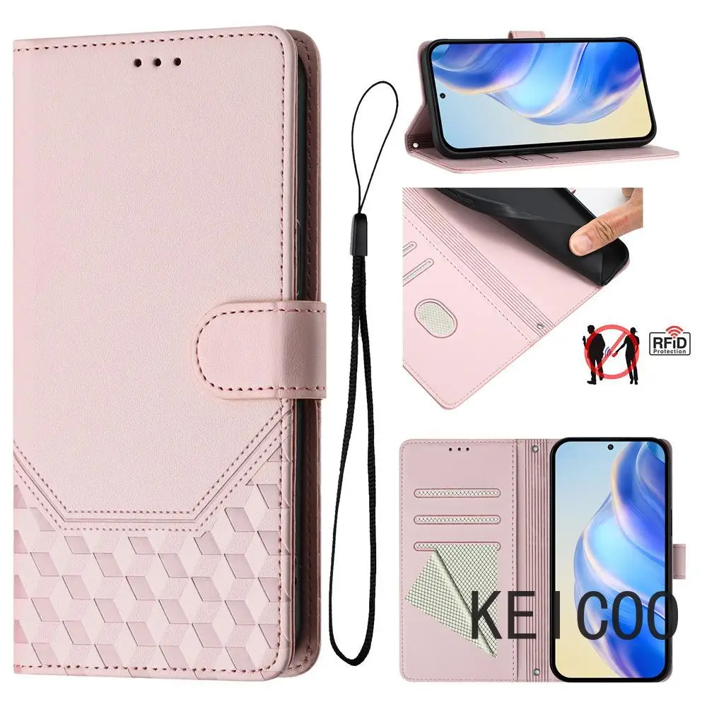 Sweatproof Shell for Xiaomi Redmi Note 11 12 11E Pro Plus 5G 4G China Honeycomb Embossed Anti-theft Brush Magnetic Clasp Cover