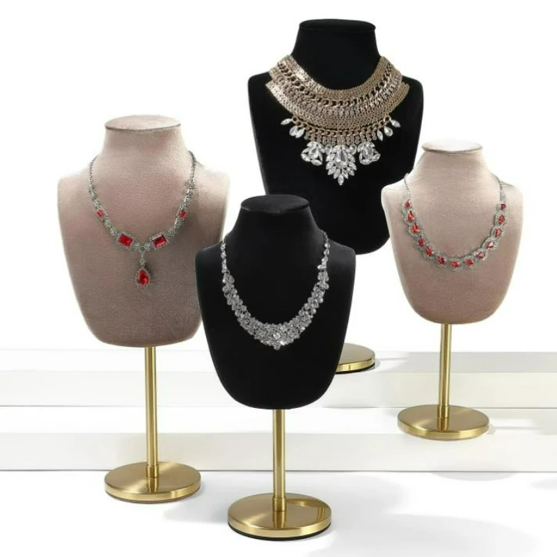 

Metal portrait necklace display stand jewelry display stand model neck display props counter window stand