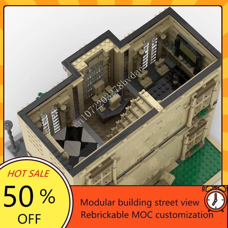 3987PCS The Consulate Modular MOC Creative street view Model Custom Puzzles Architecture DIY Education Assembly Model Toys Gifts