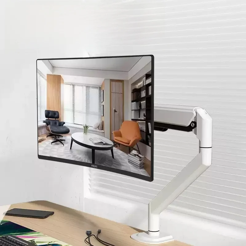 

Monitor arm stand white Desktop computer Up to 36″ monitor stand Rotate horizontally and vertically Home Office soporte Monitor