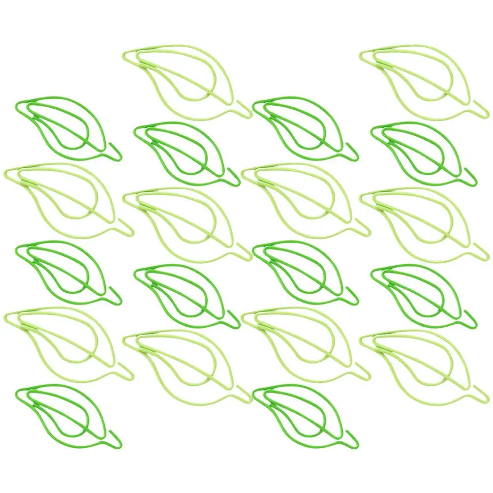 30 Pcs Office Decor Creative Paper Clip Cute Clips Fold for Document Metal Paperclips Tiny