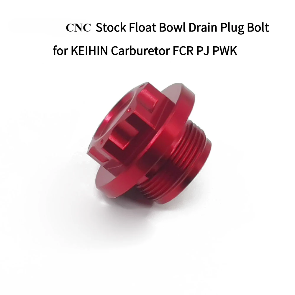 CNC Magnetic Stock Float Bowl Drain Plug Bolt for KEIHIN Carburetor FCR PJ PWK