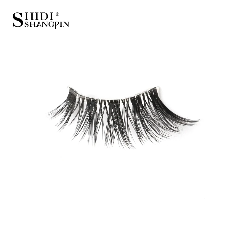 SHIDISHANGPIN 3/5 Paar halbe Wimpern, transparenter Stiel, unsichtbares Band, künstliche Nerzwimpern, wiederverwendbar, falsche Wimpern, natürlich, flauschig – Detail 27