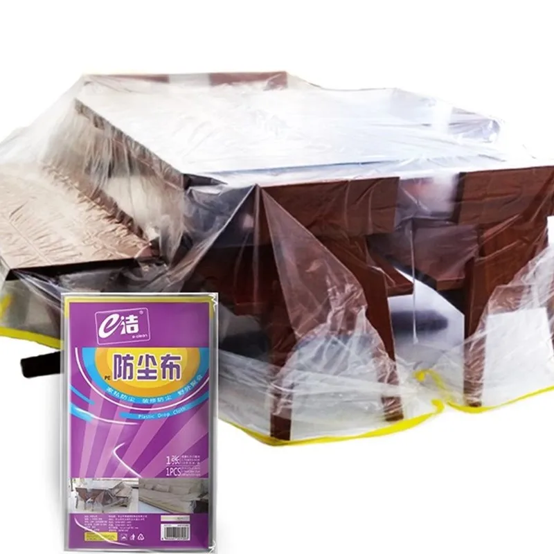 Multifunction Plastic Transparent Dust Cover of Bed Sofa Furniture Outdoor Waterproof Cover Bedroom Furniture Desks