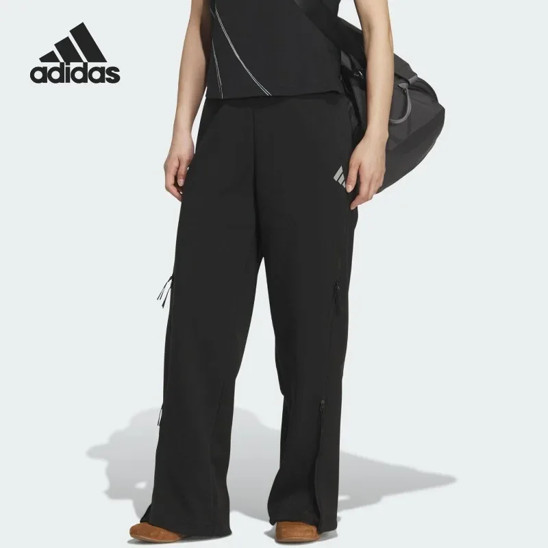 Adidas Four Seasons Women's Daily Sports Straight Knitted Trousers, Pants for Women Training & Daily Wear KC2695