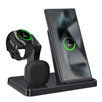 3 in 1 Wireless Charger Fast Charging Dock Station for Samsung S24 S23 S22 Multiple Devices Stand for Galaxy Watch 7 6 5 Buds 3