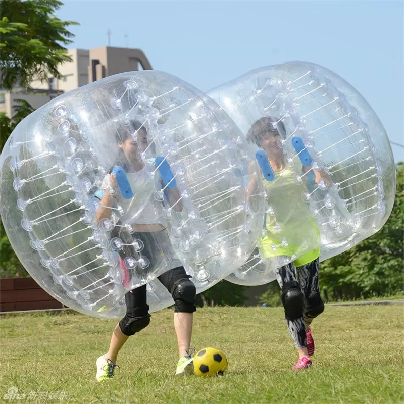 Preço de fábrica! Bola de zorb barata de 1m, terno de futebol de bolha humana, bola de pára-choque inflável para crianças