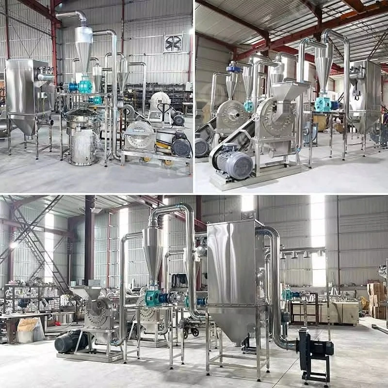 Spice Grinder Commercial Process Grind Cassava Flour Starch Grain Mill Pulverizer Powder Make Machine