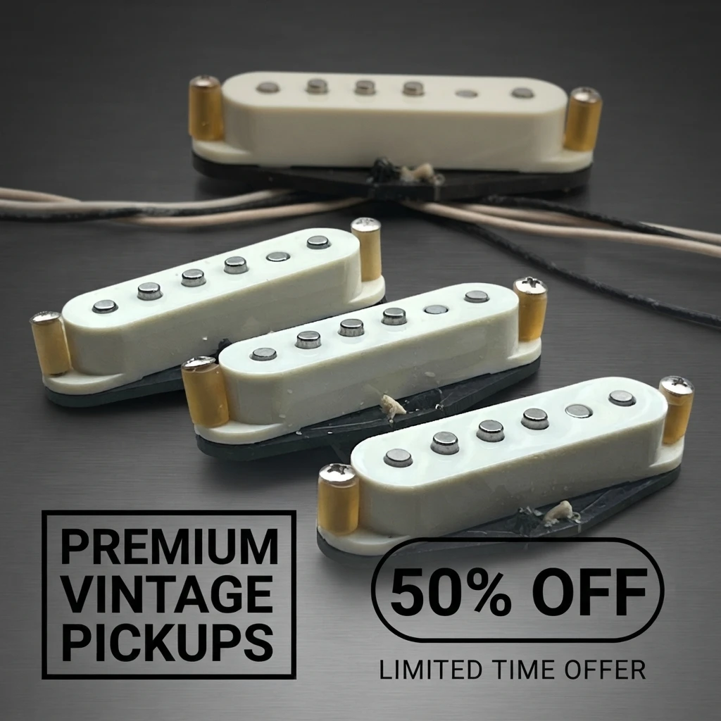 Retro CS 1957 Handmade Alnico 5 Electric Guitar ST Single Coil Pickup with Ordinary Enamel Fiber Black Base S-Grade Winding