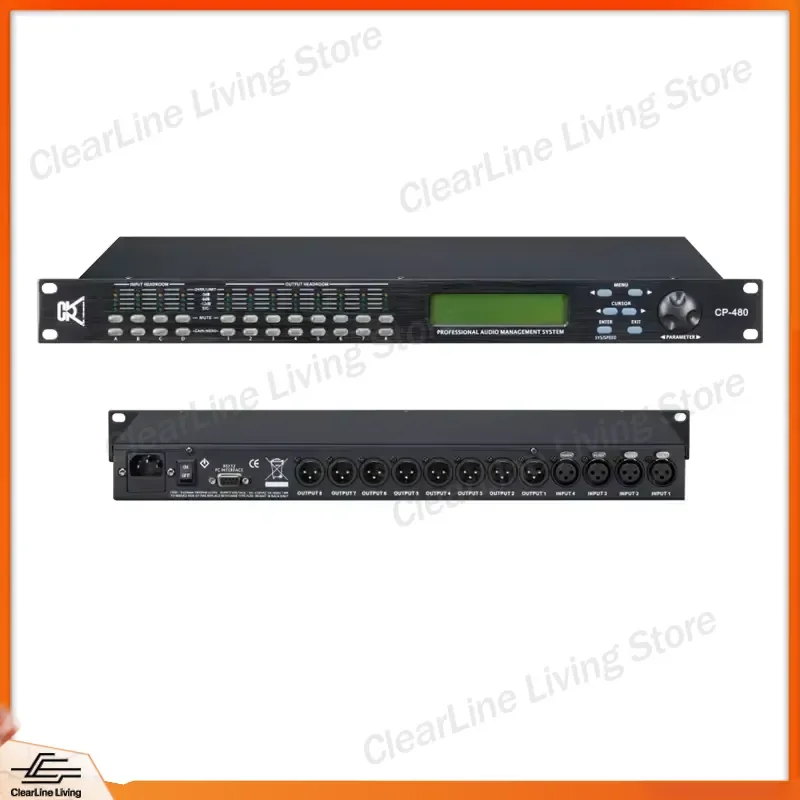 CP360 Digital Audio Processor Professional Sound System DSP Equalizer Crossover Mixer Amplifier for Stage Karaoke Home