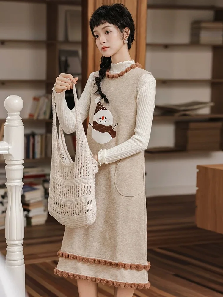 여성용 니트 민소매 드레스, 파티, 웨딩, 가을, 메쉬, 오픈 니트, 반투명, 꽃잎 소매, 러플, 블록 텍스처