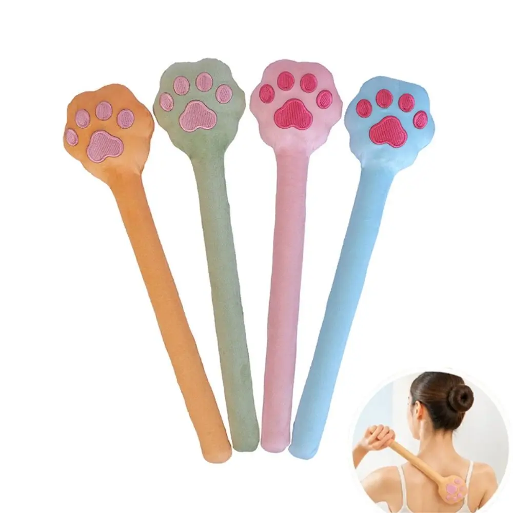 Fabric Slap Stick Massager Cat Paw Shape Soft Touch Latex Massage Stick Portable Lightweight Cat Paw Massage Stick