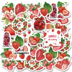 Etori Life 46pcs Cute, Creative, Fresh Fruit Strawberries Exquisite Patterns Student DIY Laptops,Scrapbooks Decoration Stickers