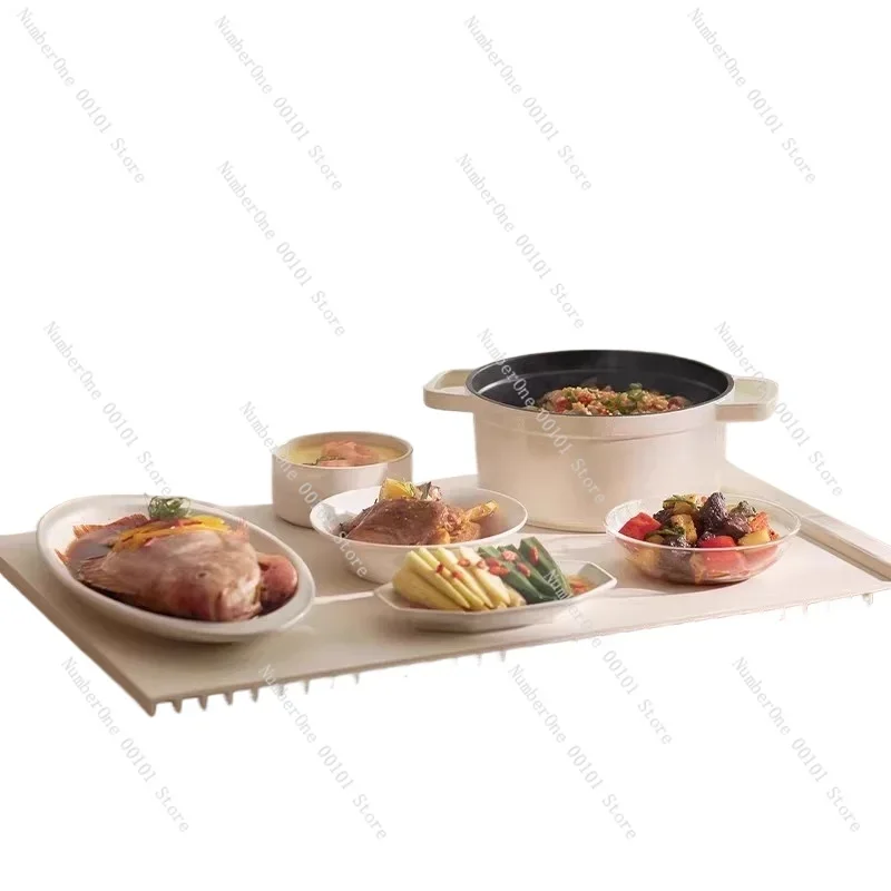 

Olayks instant silicone vegetable warming board folding hot dish insulation board household meal heating artifact multi-function