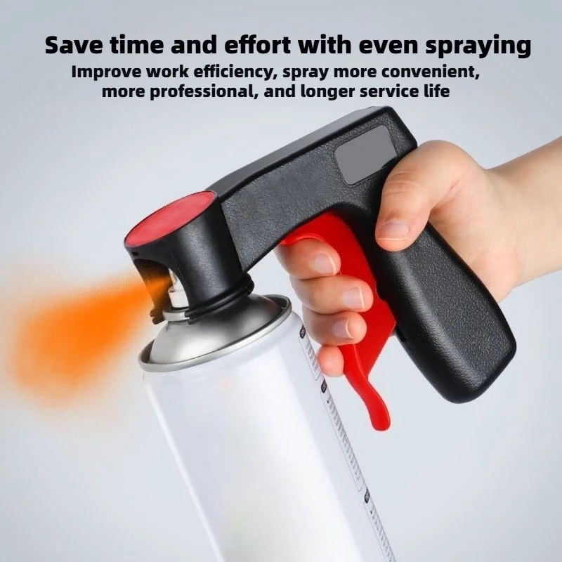 

Hot Selling Plastic Portable Spray Paint Handle, Universal Reusable Car Color Changing Film Pasting Self Spraying Hand Spray Gun