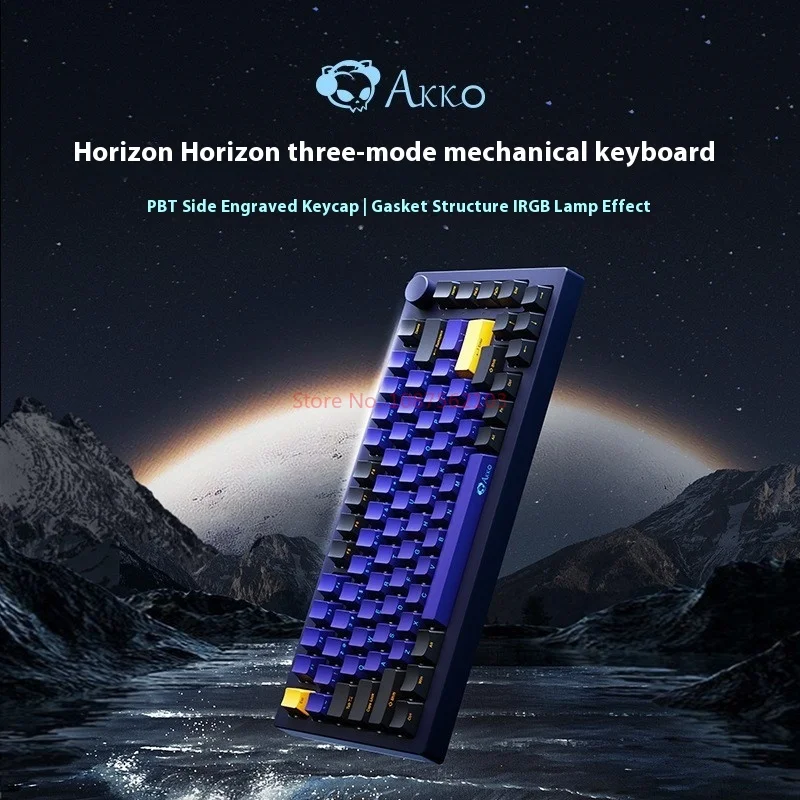 Akko 5075B Plus V2 75% Mechanical Gaming Keyboard Side Engraved Hot Swap Triple Mode RGB 2.4GHz WirelessUSB Type-C Bluetooth 5.0