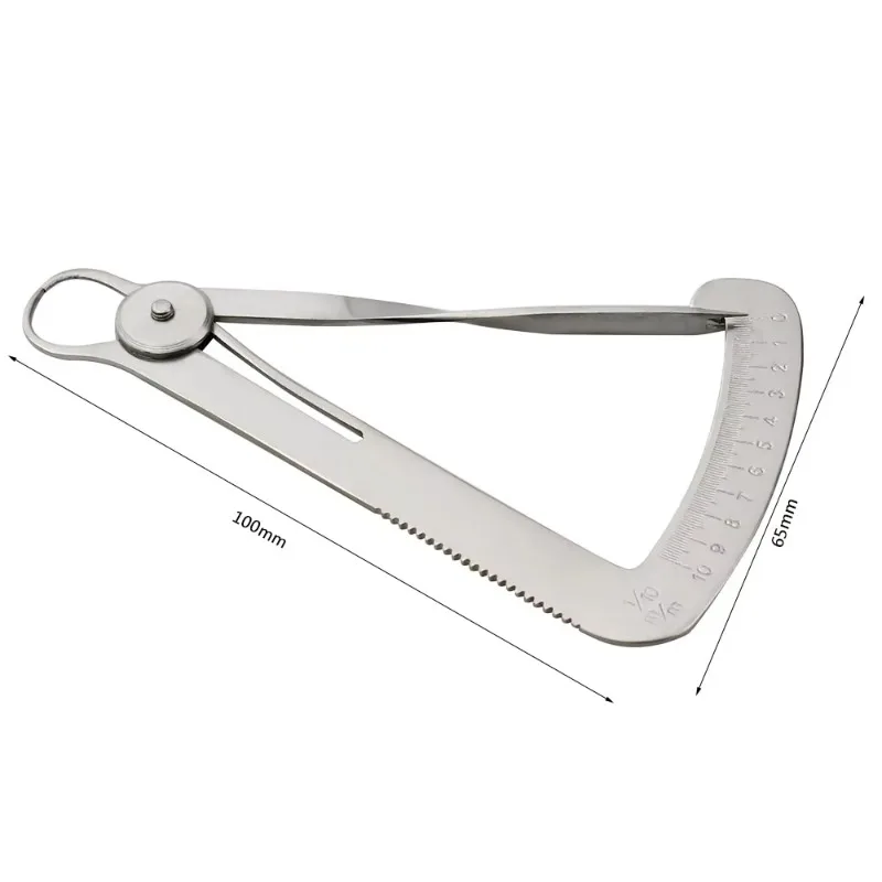 1pc Dental Crown Gauge Caliper, 0-10mm Precision Measuring Instrument for Dental Lab Wax Metal Surgical & Oral Measurement