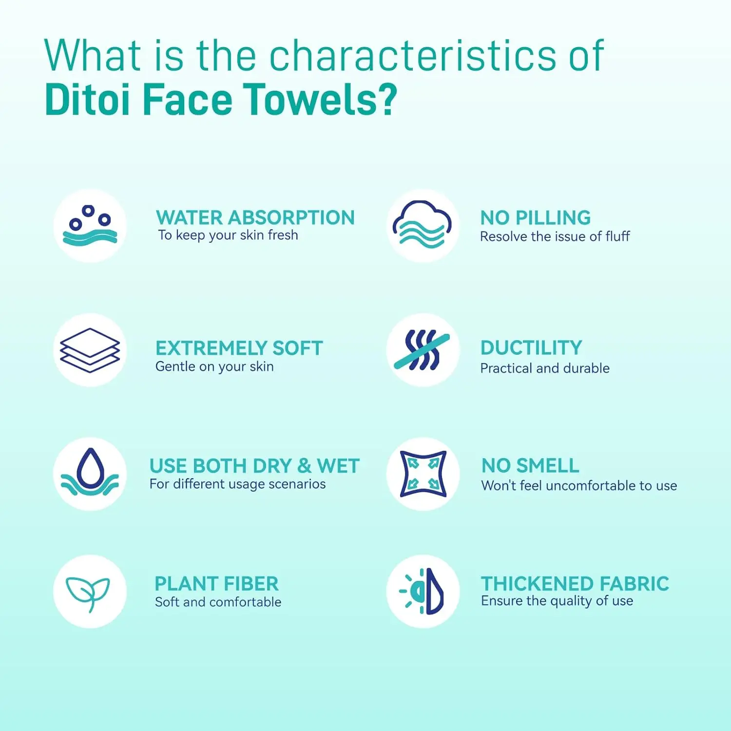 Face Towels 10x12 Disposable, Ultra Soft Makeup Remover Wipes, Thick Cleansing Towels 200 Count (4 Pack) - Image 6