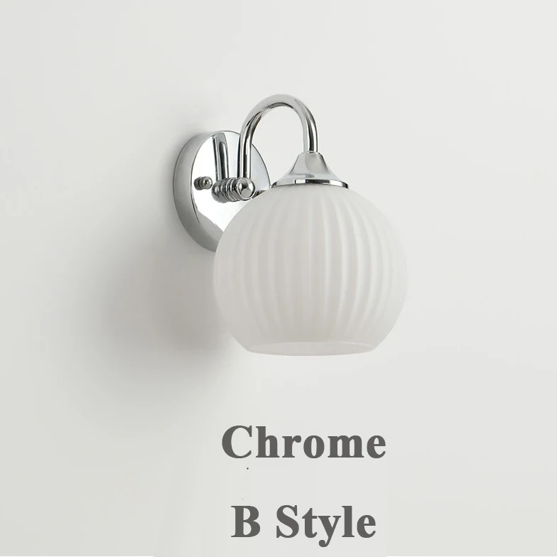Modern Simple Soft Style Wall Lamp Metal Body Chrome Color Bedroom Decor Sconce Light LED Acrylic Lampshade Corridor Wall Lustre