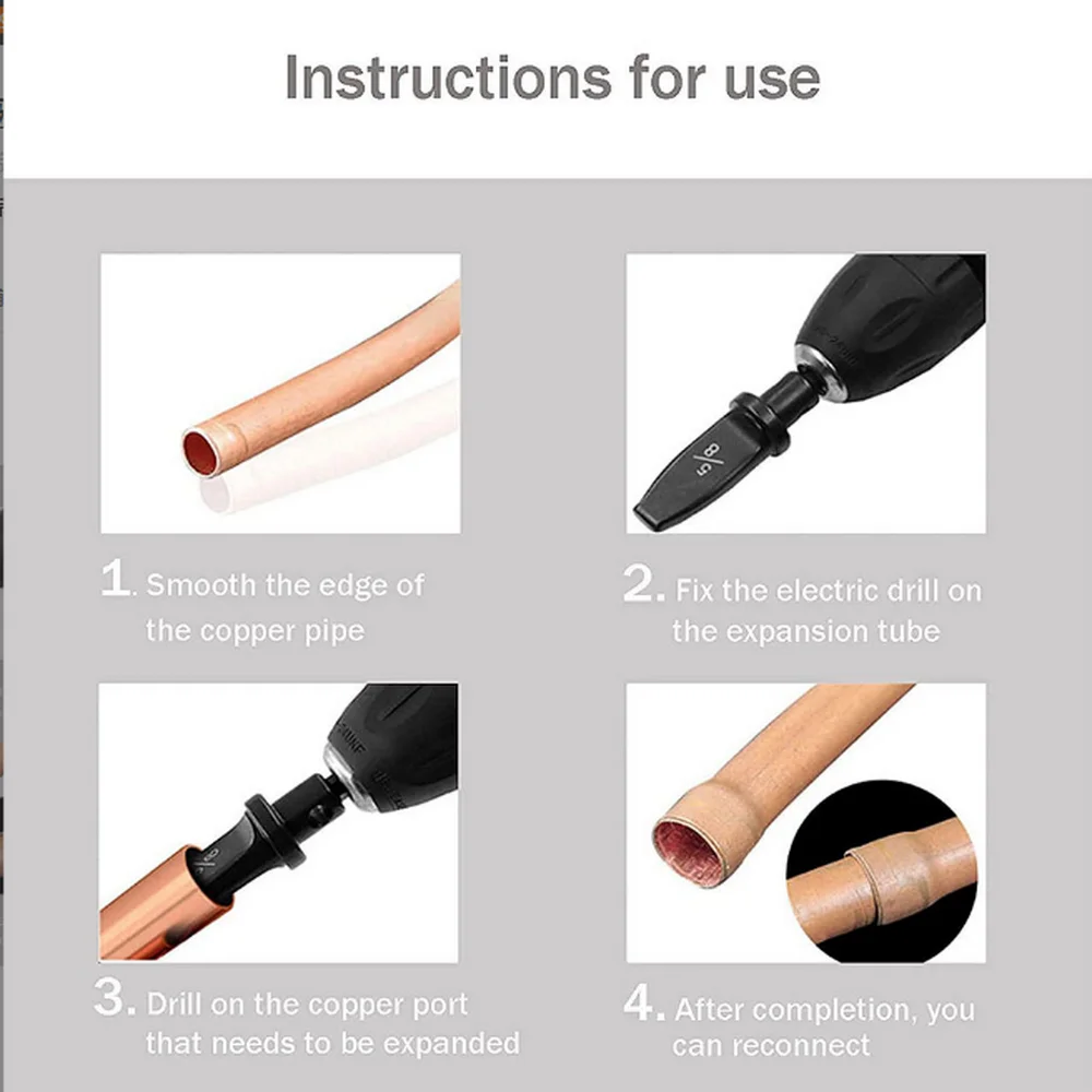 Elektrische Rohr bohrmaschine und 6 Stück/Kit Loch Expander 6 Stück, britischer Rohr Expander Kopf, elektrische Rohr Expander Kopf