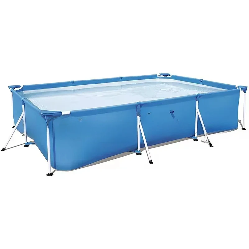 Swimming Pool Outdoor New Arrival 220*150*60cm Steel Metal Rectangular Above Ground Children's And Pet Frame