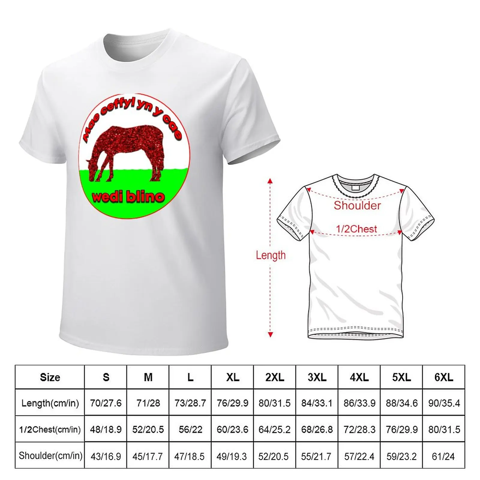 Wales, Welsh Flag, Horse in field, wedi blino T-Shirt summer clothes sublime hippie clothes mens funny t shirts