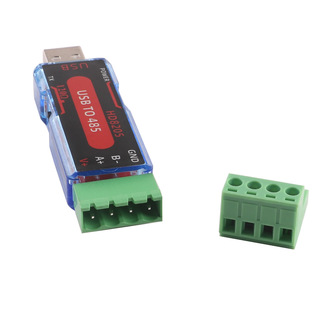 Ch341 usb zu rs485 serielle Ohm Schalter taste 4-polige Klemmenblock-Kommunikation karte serieller Adapter