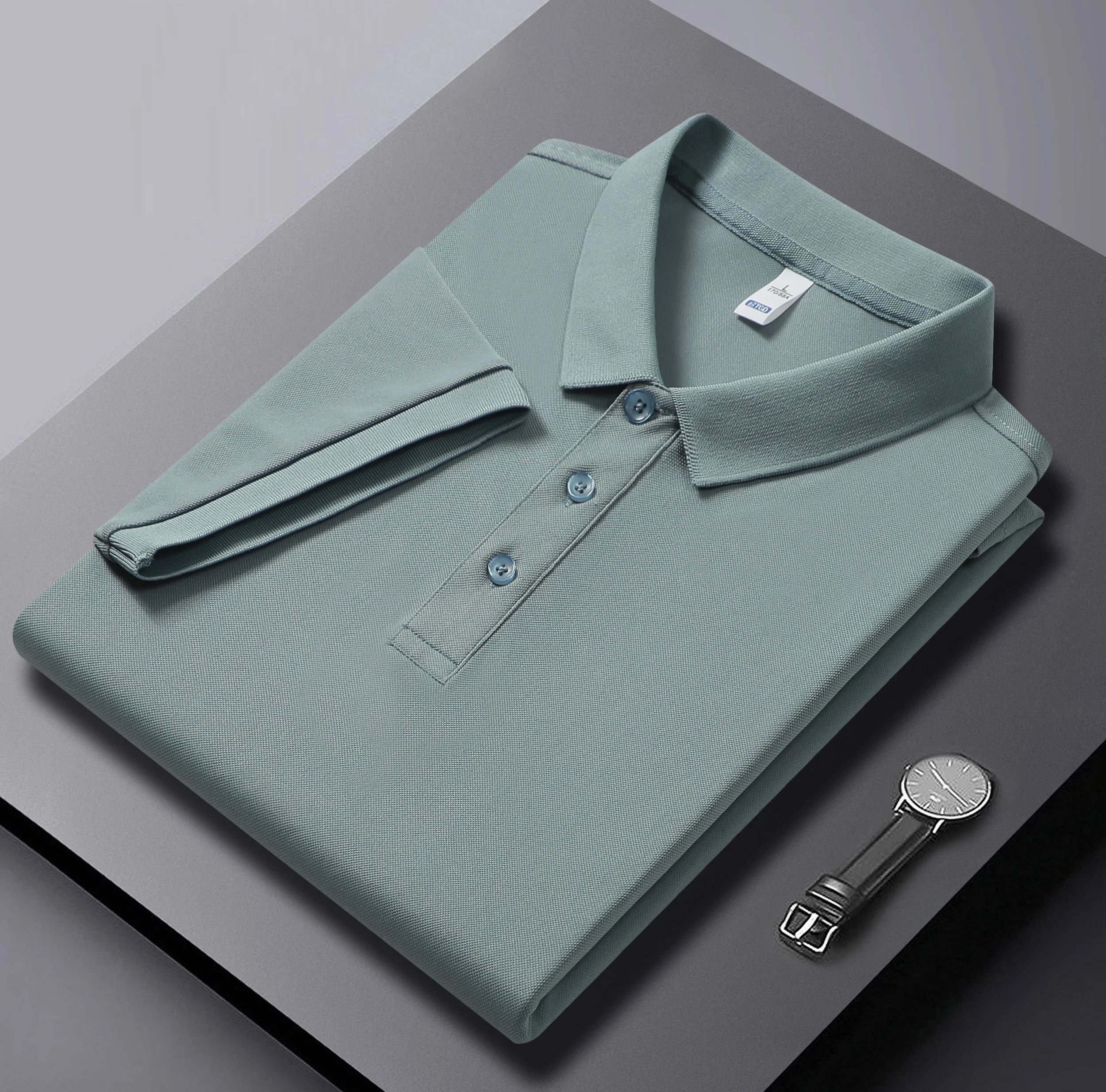 

Summer Collar Men's Short Sleeved T-shirt Business Versatile Casual Polo Shirt Men's Top