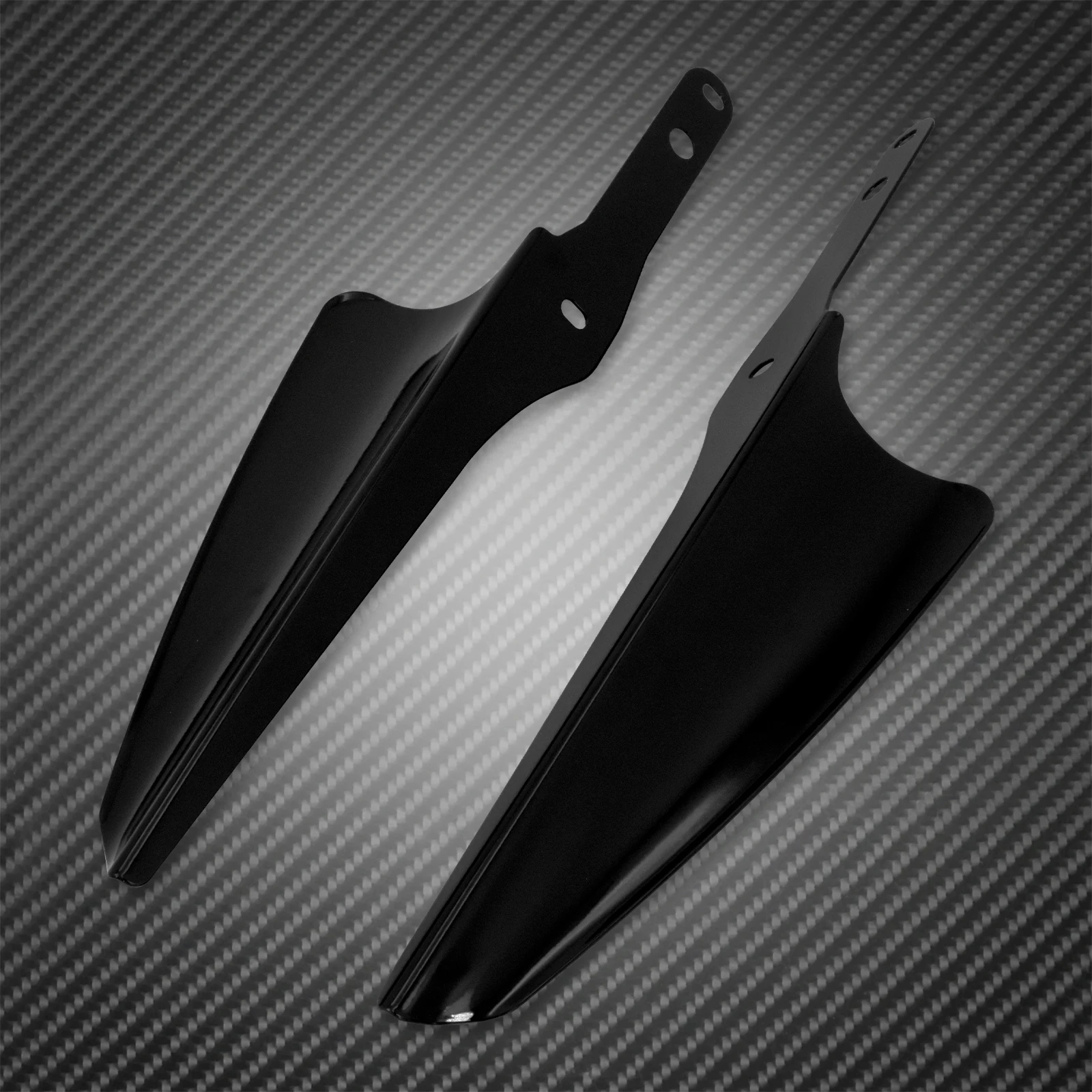 Motorcycle Black Fork Front Wind Baffle Windshield Deflector Trim For Harley Touring Electra Street Glide Road King FLHXS 95-22