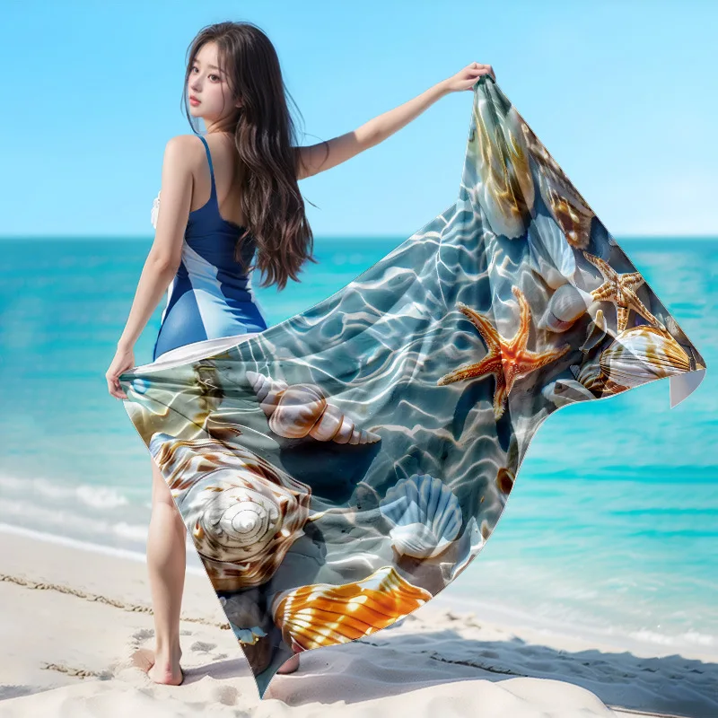 

Super fine fiber high-definition printed adult men and women summer thin beach swimming towel, water-absorbent and non-pilling.