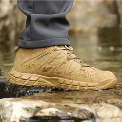 Men Spring Autumn Tactical Hunting Wear-resistant Hiking Shoes Men's Low-top Boots Outdoor Training Climbing Sports Sneakers