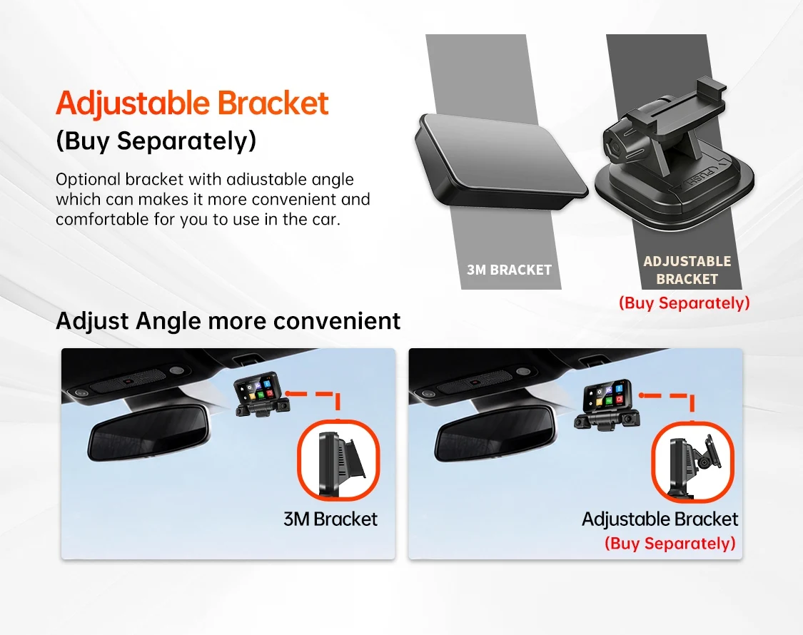 XUOIB i9pro 4CH Dashcam 4K Front 360° 4" WiFi GPS Nachtsicht DVR Unterstützung 24H Parküberwachung&256G Max – Detail 17