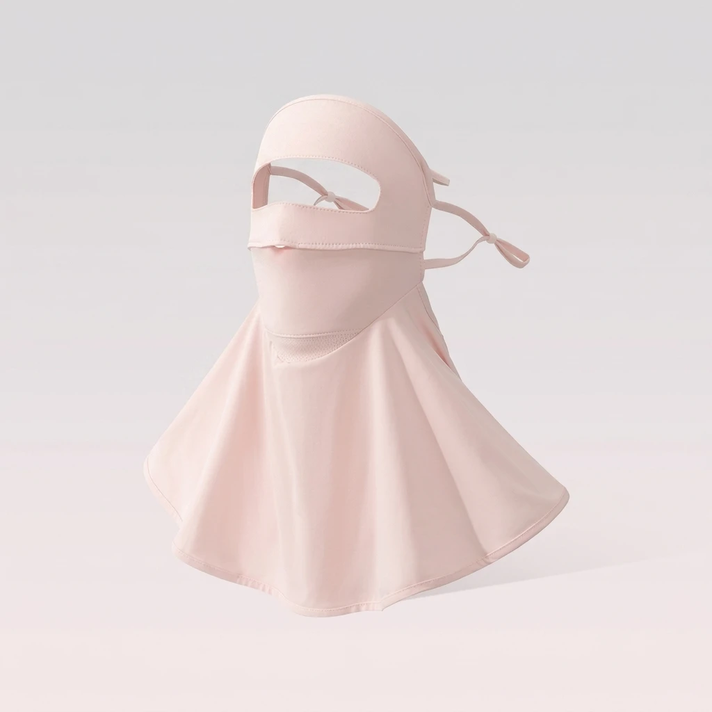 

Nylon Sun Protections Face-Mask Full Face Neck Cover UPF50+ UV Protections Cool Feeling Breathable