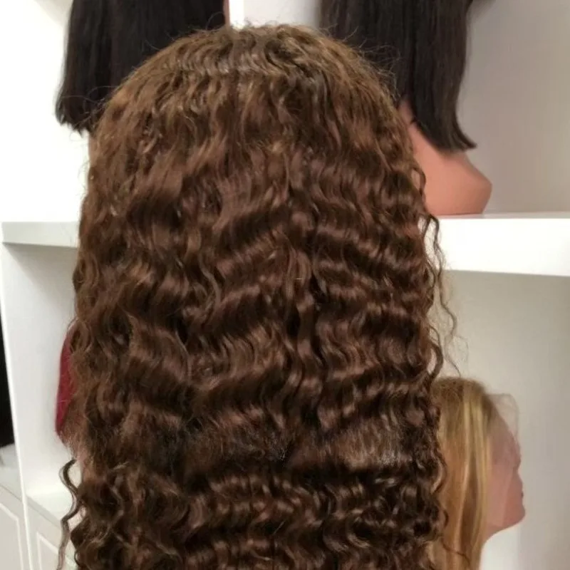 Wysokiej jakości peruka typu BOB DEEP z koronką z przodu, o dużej gęstości, peruki z koronką 4 * 4, europejska i amerykańska peruka, naturalne brazylijskie włosy dziewicze Remy