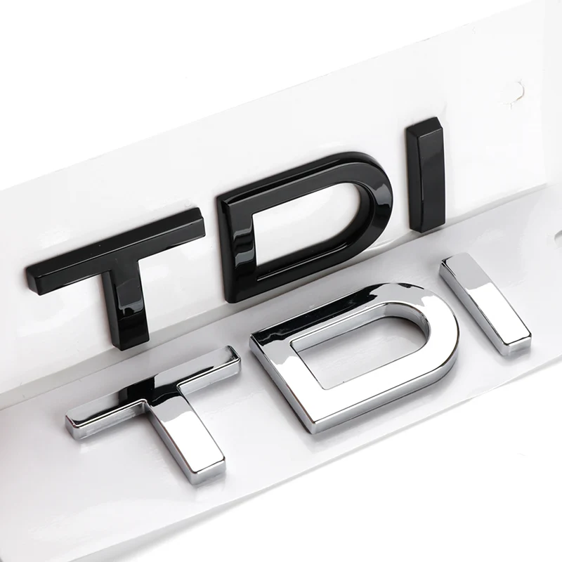Car 3D Stickers Trunk Side Emblem Badge Decal For Audi A4 A6 A5 A7 A3 Q3 Q5 Q7 Q2 TDI POWER LOGO Auto Accessories