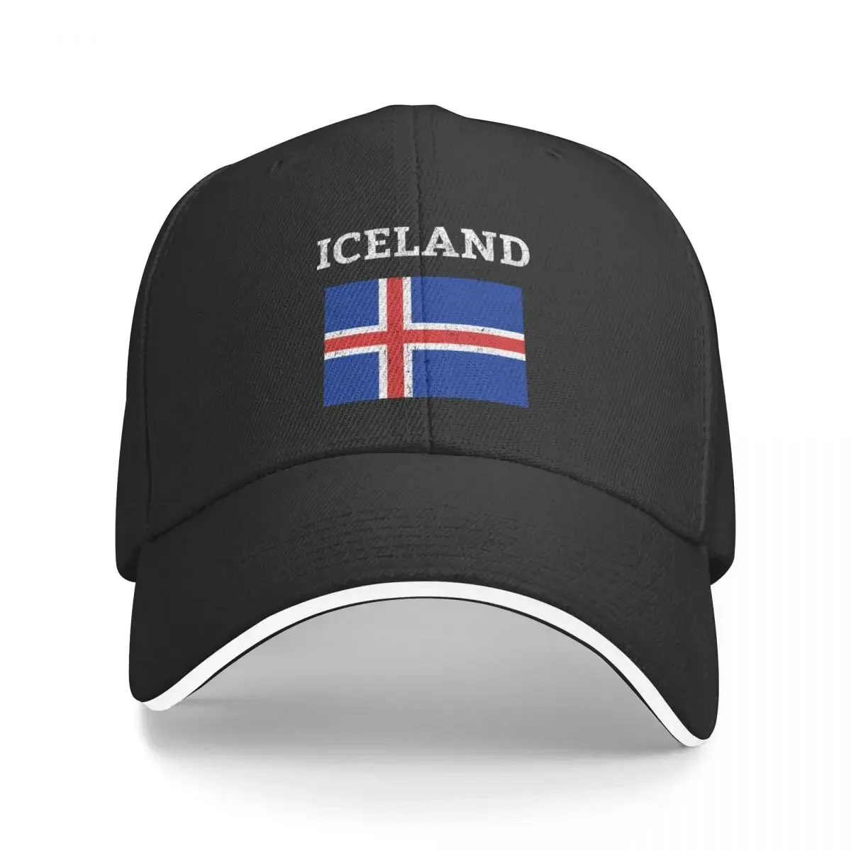 

New Vintage Iceland Flag Baseball Cap Military Tactical Caps Military Cap Man Golf Icon Mens Hat Women's