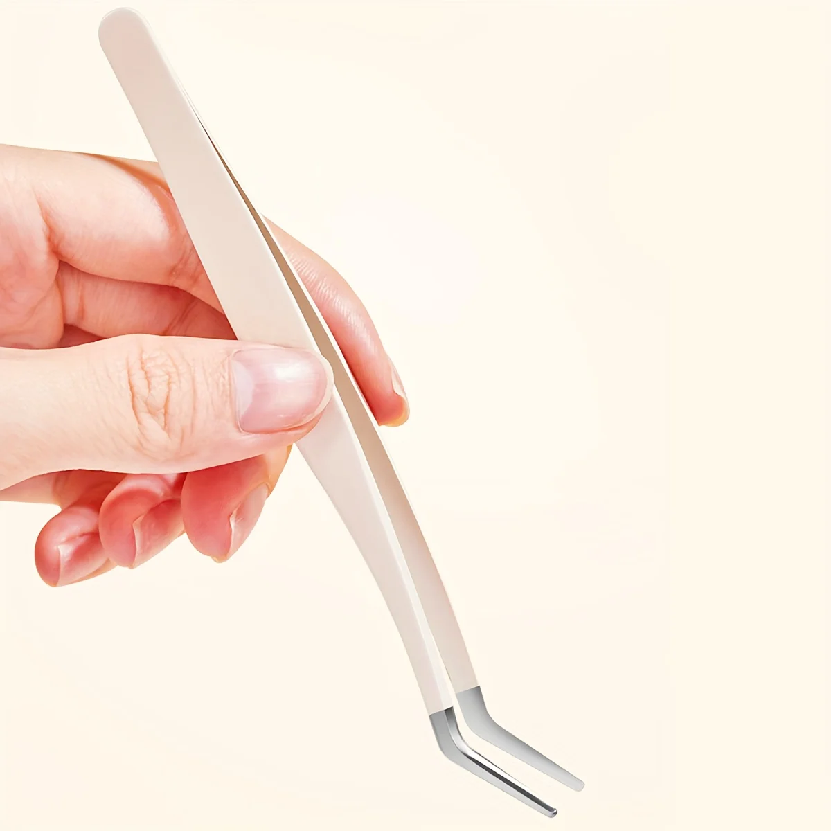 Multifunctional Eyebrow Clip and Tweezers Set, Portable Eyelash Extension Curler, Lightweight, Unscented, with Storage Organizer