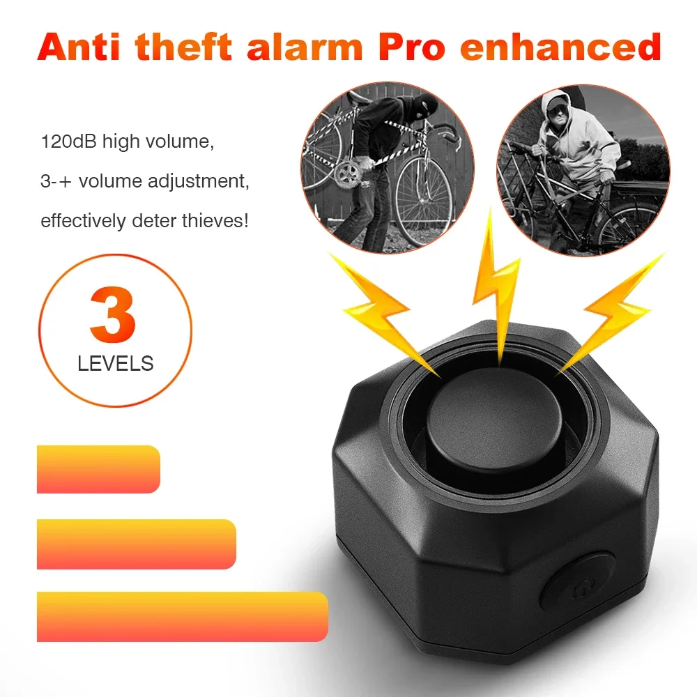 Awapow Ship Vibration Alarm USB Charging Burglar Security Systems Motorcycle Vibration Detector Alarm Remote Control Waterproof