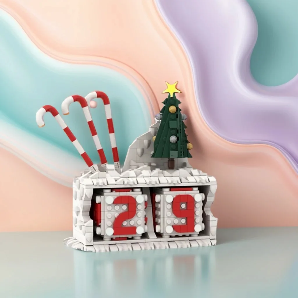

651Pcs Christmas Advent Countdown MOC Holiday Calendar Education Building diy Blocks Birthday Toys Gift