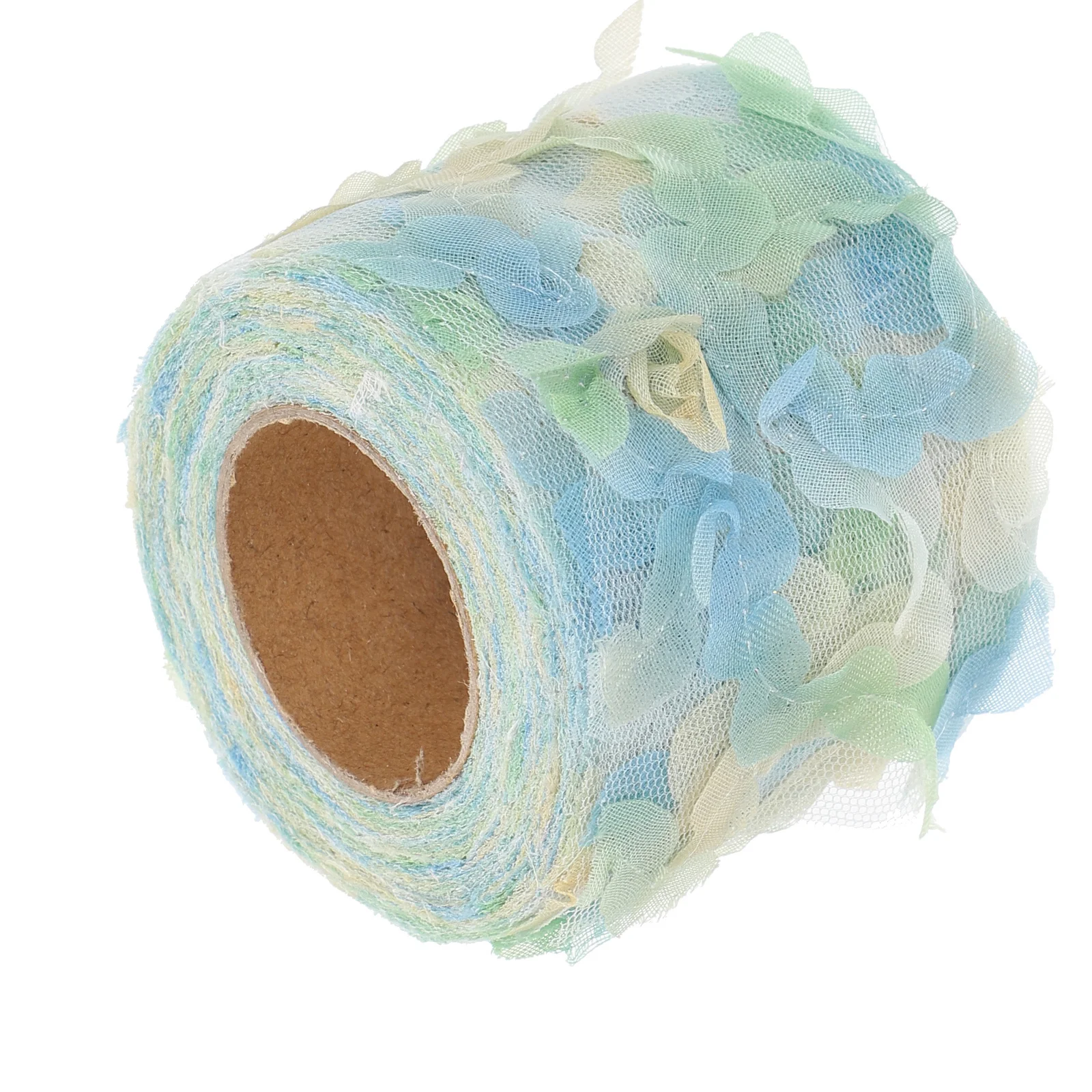 

1 Roll Gradient Flower Pattern Polyester Silk Ribbon Lightweight Gauze Webbing For Diy Hairpin Bowknot Making Floral