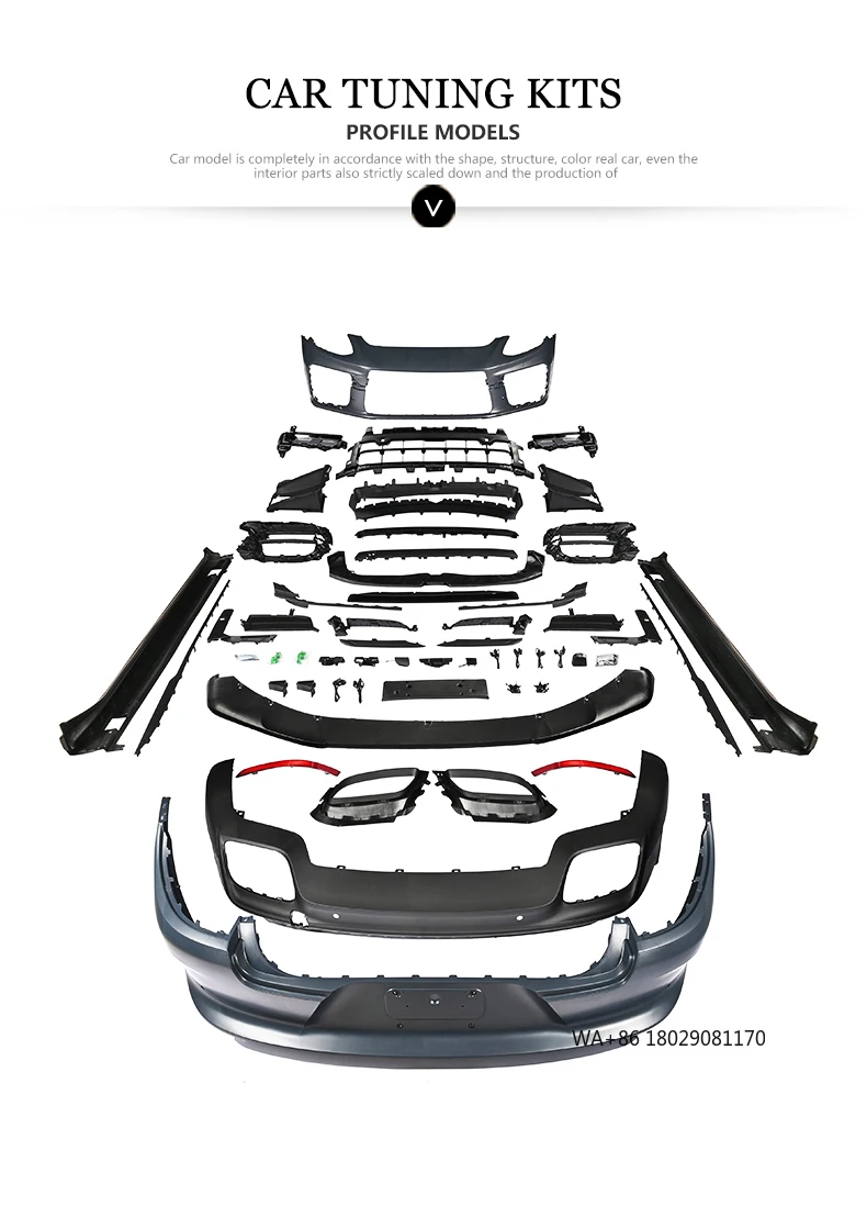 

971 2017-2023 Car Modification Upgrade 976 Turbo Body Kit Front Bumper Rear Bumper for