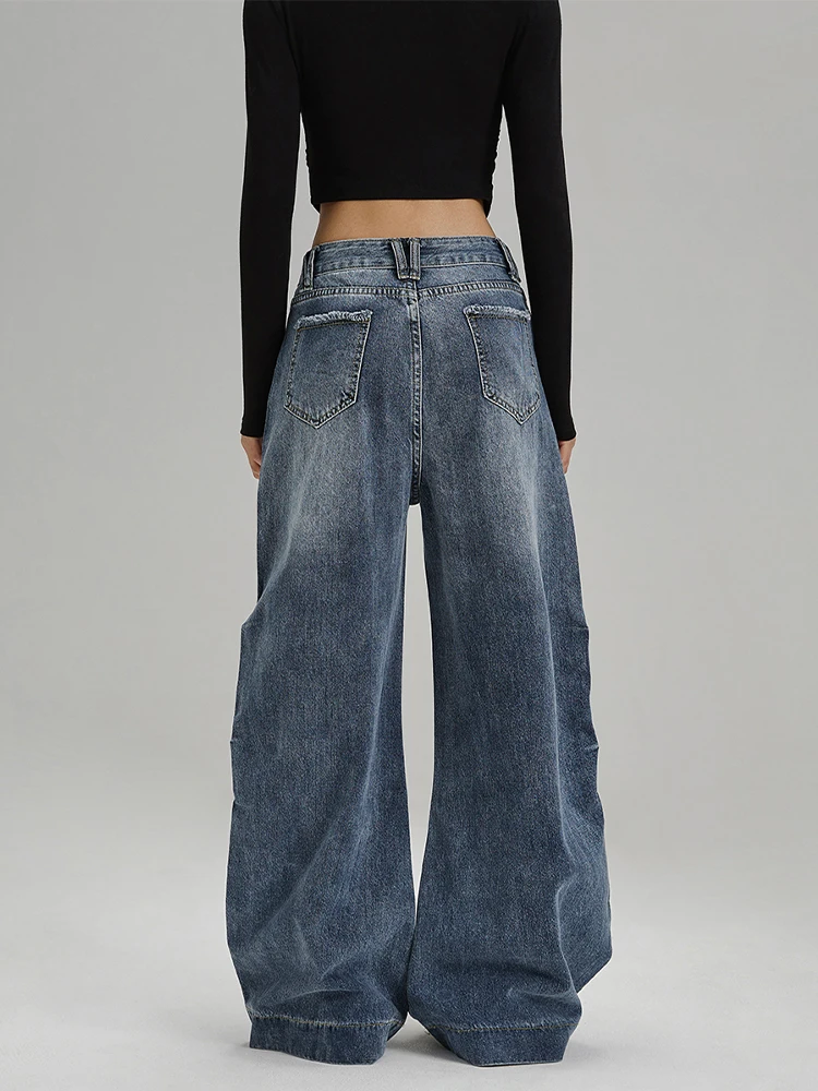 2025 outono inverno feminino americano retro denim calças compridas y2k 2000s baggy jean japonês harajuku masculino jean jeans de alta qualidade