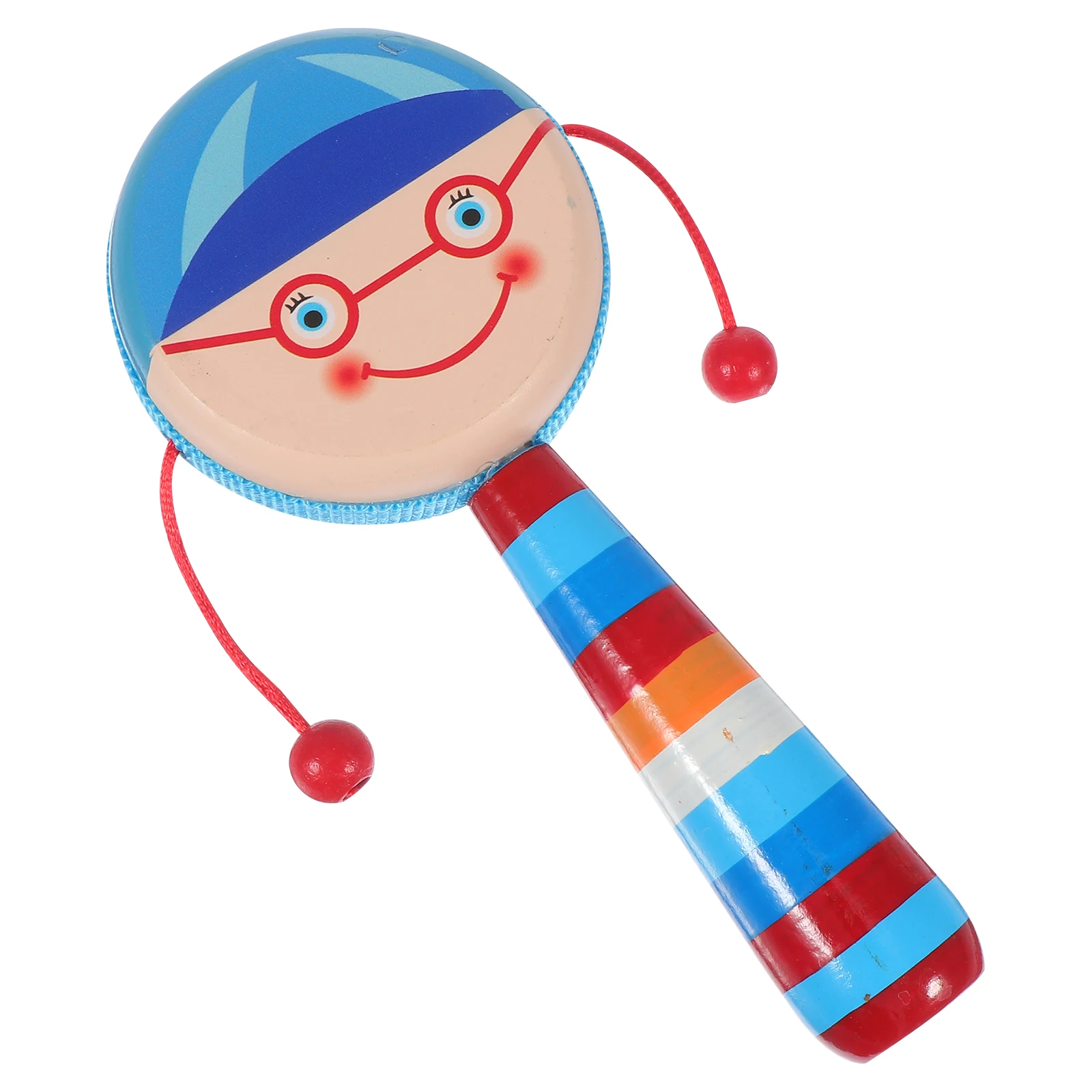 

1pc Wooden Baby Toys Hand Cranking Musical Musical Plaything Plaything Smooth Edges Infant Christmas Gift