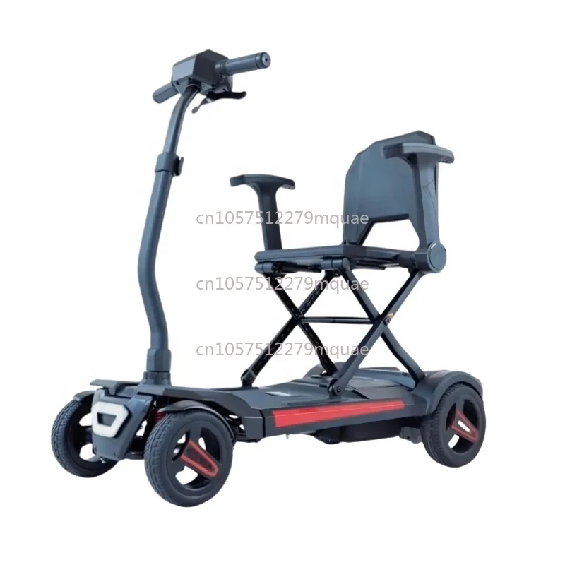 MN347 Travel Automatic Folding Light Magnesium Alloy Four-wheel Scooter 15 Kilometers Battery Life 120 Kg Load-bearing