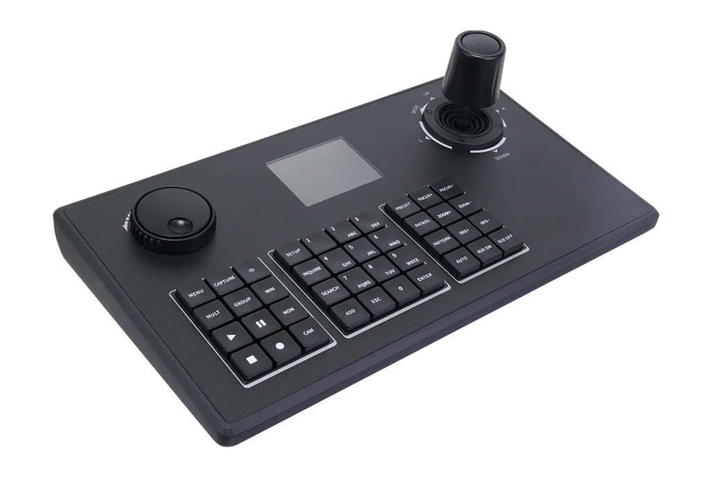 4D Joystick Network NVR Keyboard Controller used in c c t v camera security system