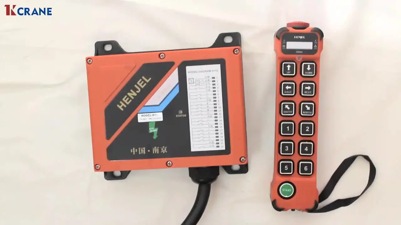 Henjel H112/H212 12 channel Industrial Wireless Overhead Crane Remote Control