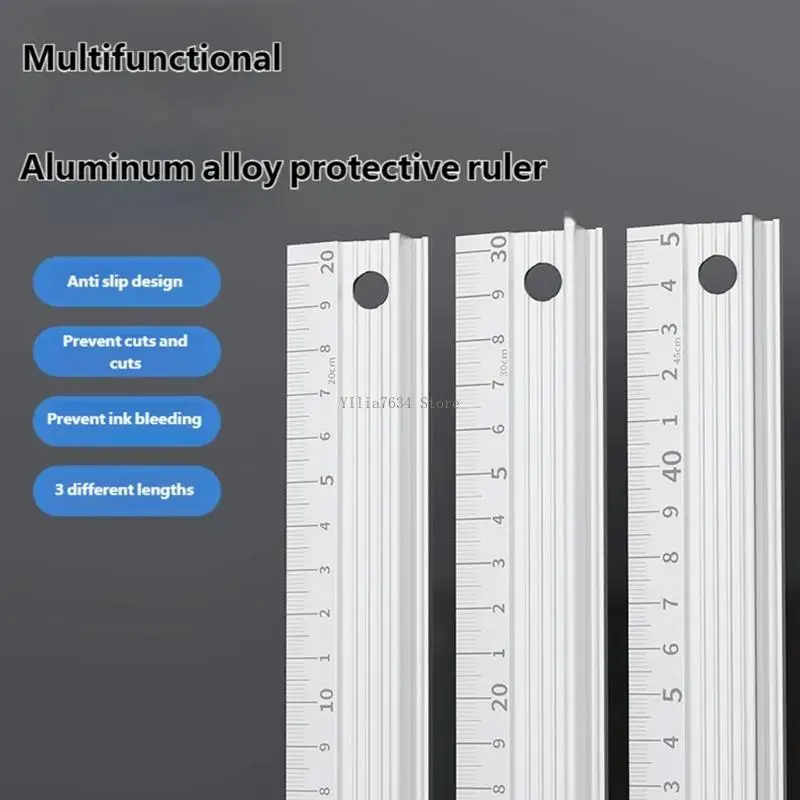 

Aluminum Alloy Ruler Measurement Tool for Tailors Architects Craft Enthusiasts