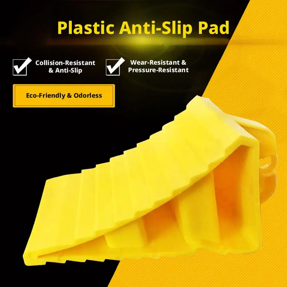 Car Wheel Chock Portable Anti-Slip Tire Stop Block For RV Truck Trailer Heavy Duty Parking Wedge Wear-Resistant Stopper