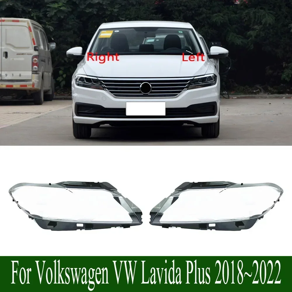 

For Volkswagen VW Lavida Plus 2018~2022 Transparent Headlight Cover Lampshade Shell Headlamp Housing Durable Lens
